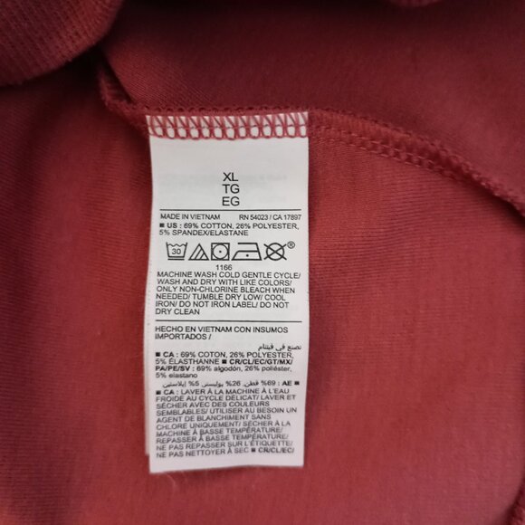 Old Navy Women’s Active Dynamic Fleece Half-Zip Mauve Rose Sweatshirt Size XL - Picture 7 of 16